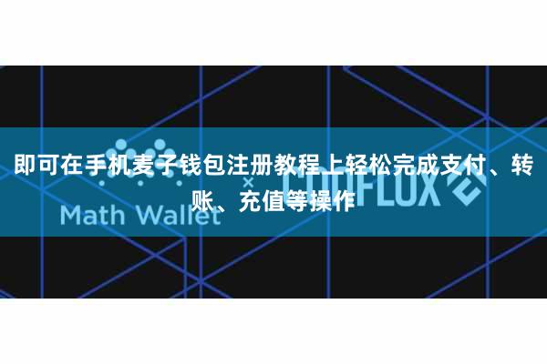 即可在手机麦子钱包注册教程上轻松完成支付、转账、充值等操作